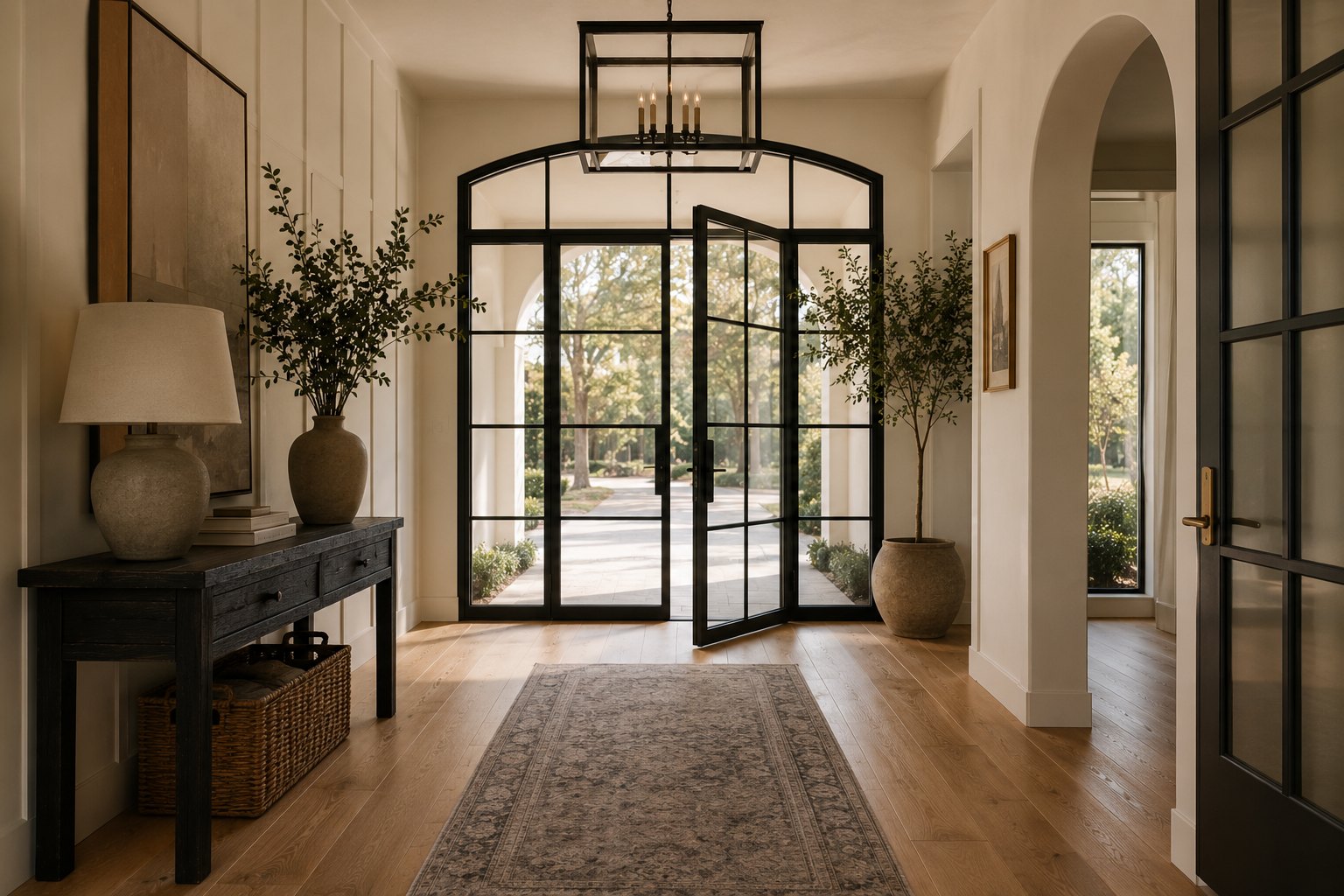 A welcoming home entryway